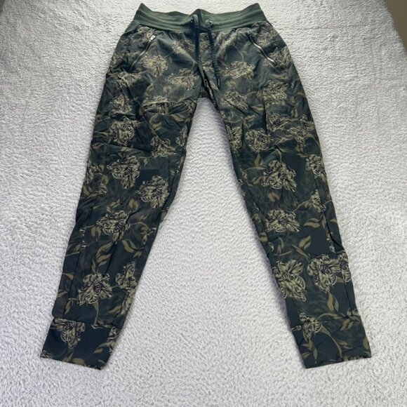 Athleta Pants - Athleta Trekkie North Joggers Womens 2 Green Floral Printed Athletic Casual